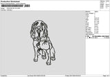 Dogline 2911 Embroidery File 6 sizes