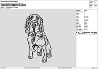 Dogline 2911 Embroidery File 6 sizes