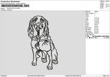 Dogline 2911 Embroidery File 6 sizes