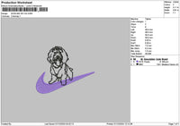 Dogline Swoosh Embroidery File 6 sizes