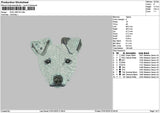 Dog 0601 Embroidery File 6 sizes
