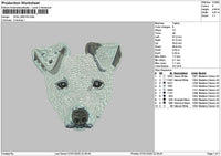 Dog 0601 Embroidery File 6 sizes