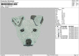 Dog 0601 Embroidery File 6 sizes