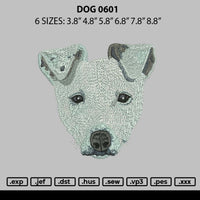 Dog 0601 Embroidery File 6 sizes
