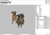 Dog 1202a Embroidery File 6 sizes