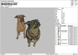 Dog 1202a Embroidery File 6 sizes