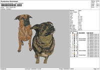 Dog 1202a Embroidery File 6 sizes