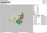Dog 1502 Embroidery File 6 sizes
