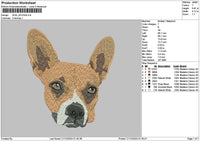 Dog 1224a Embroidery File 6 sizes