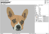 Dog 1224a Embroidery File 6 sizes