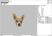 Dog 1224a Embroidery File 6 sizes