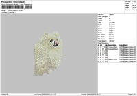 Dog 1902a Embroidery File 6 sizes