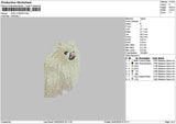 Dog 1902a Embroidery File 6 sizes