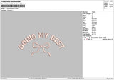 Best Bow Embroidery File 6 sizes