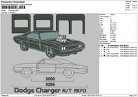 Black Car 01a Embroidery File 6 sizes