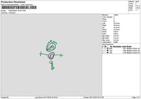 Kid Drawing 2511 Embroidery File 6 sizes