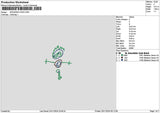 Kid Drawing 2511 Embroidery File 6 sizes