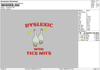 2duckstext Embroidery File 6 sizes