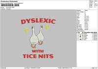 2duckstext Embroidery File 6 sizes