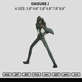 Daisuke J Embroidery File 6 sizes