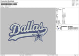 Dallas V2 Embroidery File 6 sizes