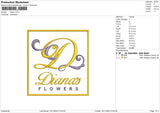 Diana Embroidery File 6 sizes