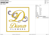 Diana Embroidery File 6 sizes