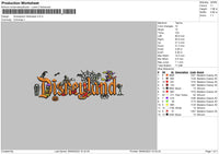 Dhalloween 0909 Embroidery File 6 sizes