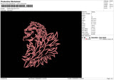 Doflamingo Pink Embroidery File 6 sizes