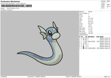 Dratini P Embroidery File 6 sizes
