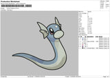 Dratini P Embroidery File 6 sizes