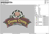 Dreamytext01 Embroidery File 6 sizes