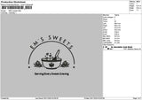 Sweetstext 01 Embroidery File 6 sizes