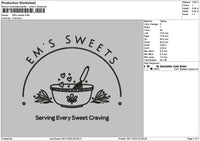 Sweetstext 01 Embroidery File 6 sizes