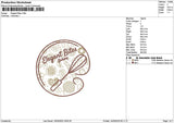 Bitestext Embroidery File 6 sizes
