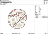 Bitestext Embroidery File 6 sizes