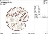 Bitestext Embroidery File 6 sizes