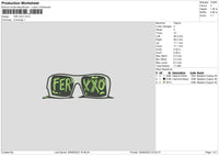 Ferxxo Embroidery File 6 sizes
