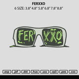 Ferxxo Embroidery File 6 sizes