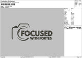 Focusedtext Embroidery File 6 sizes