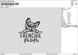 Frenchietext Embroidery File 6 sizes
