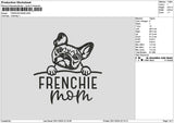 Frenchietext Embroidery File 6 sizes