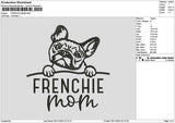 Frenchietext Embroidery File 6 sizes