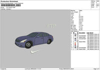 Navy Car 0903 Embroidery File 6 sizes