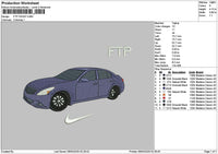 Navy Car 0903 Embroidery File 6 sizes