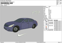 Navy Car 0903 Embroidery File 6 sizes