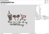 Fav Things Embroidery File 6 sizes