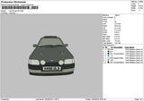 Car Ford 1502 Embroidery File 6 sizes