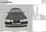 Car Ford 1502 Embroidery File 6 sizes