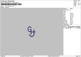 Ghtext Embroidery File 6 sizes